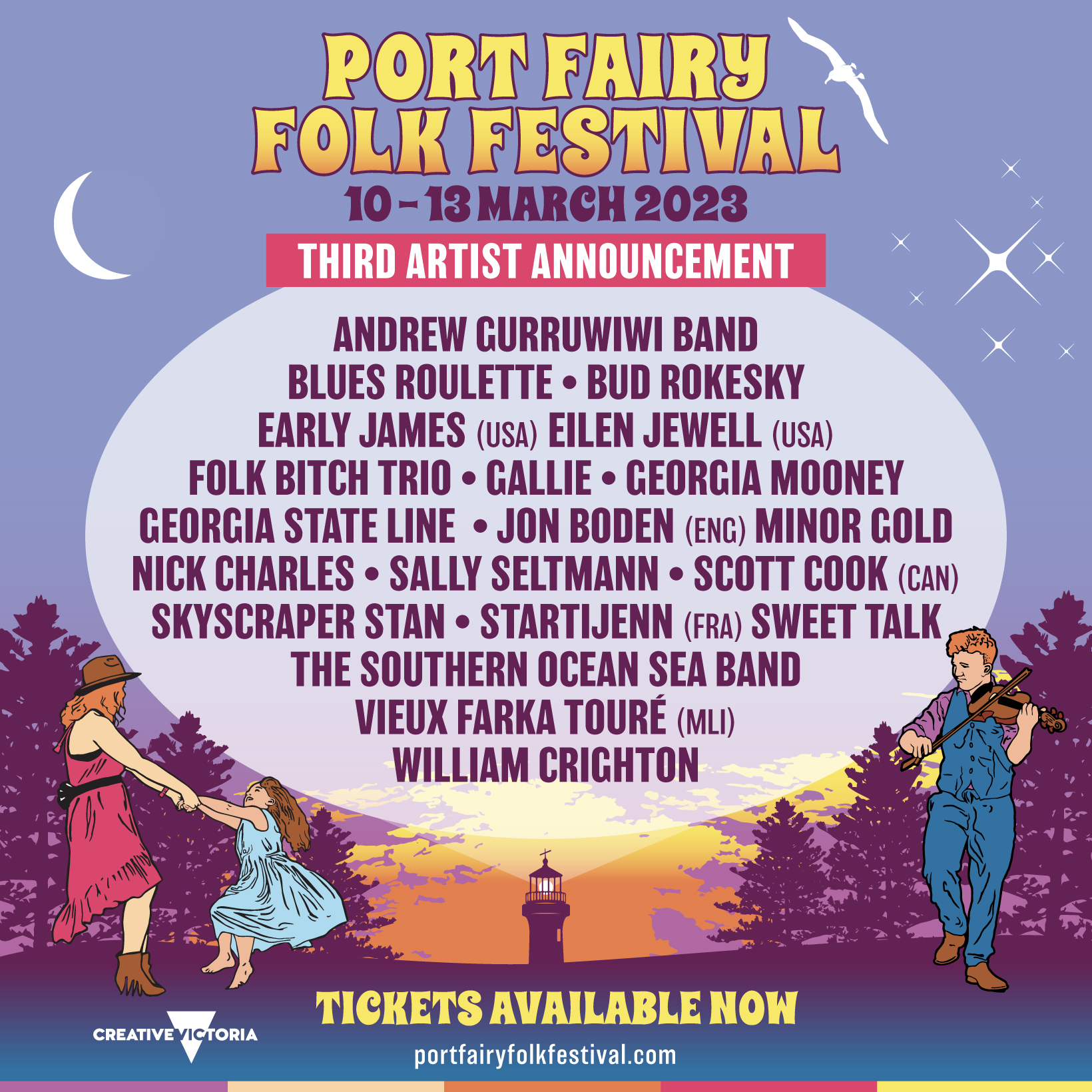 Third LineUp Announcement for Port Fairy Folk Festival 2023 Brings